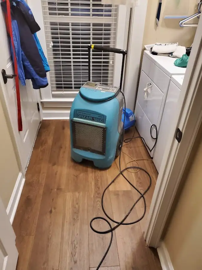 Commercial dehumidifier deployed for Flood Damage Cleanup in Harlingen